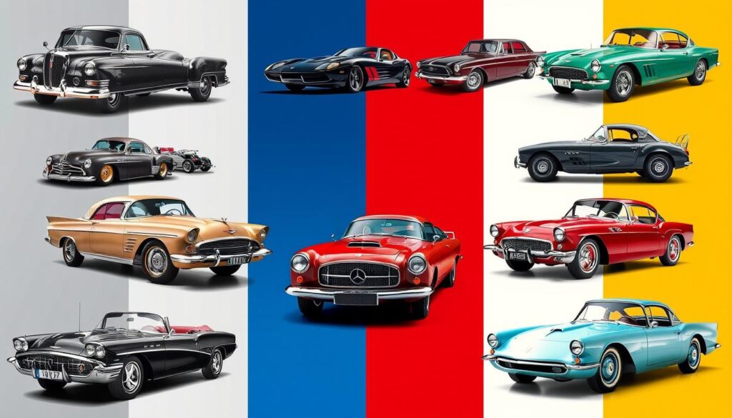 differences classic car categories